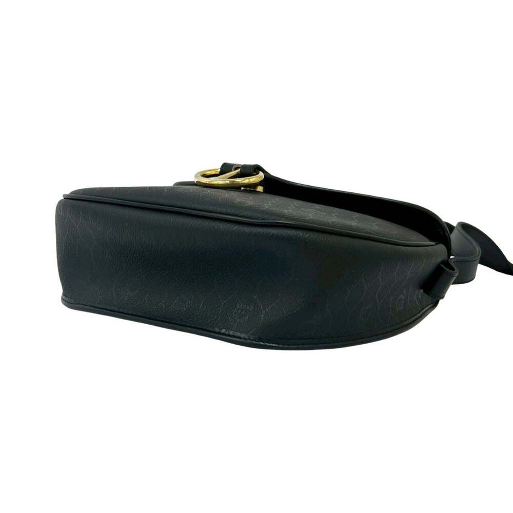 CHRISTIAN DIOR Vintage Black Leather Shoulder Bag - Picture 8 of 10